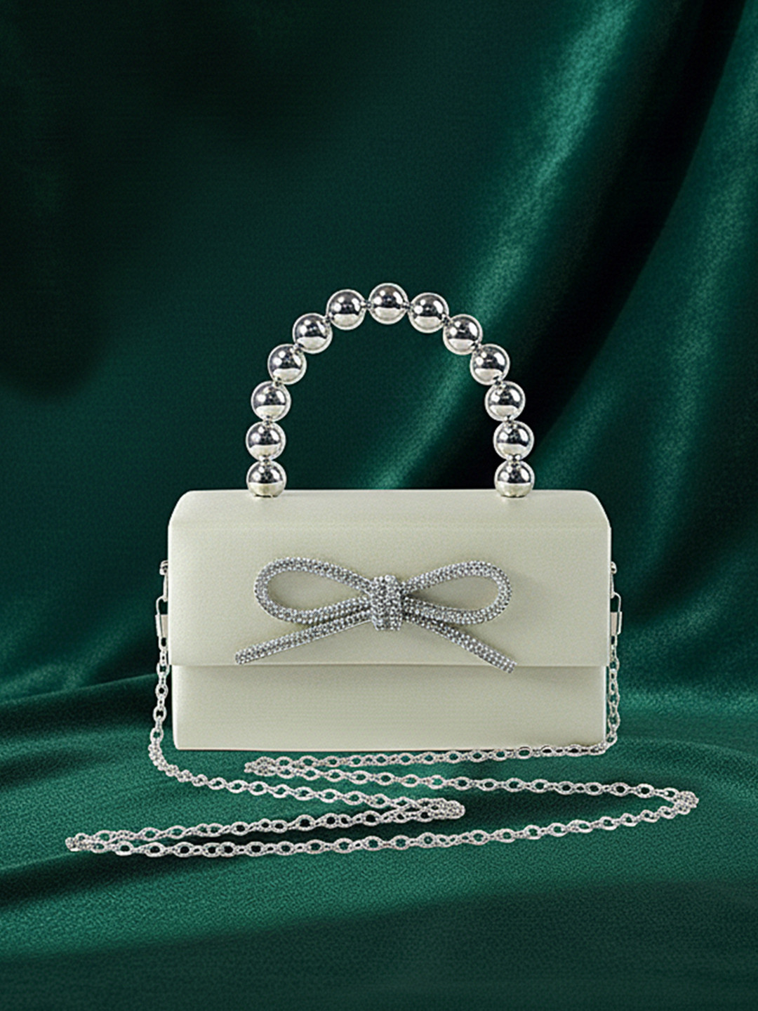 bebe Bucket Handheld Bag With Embellished Details