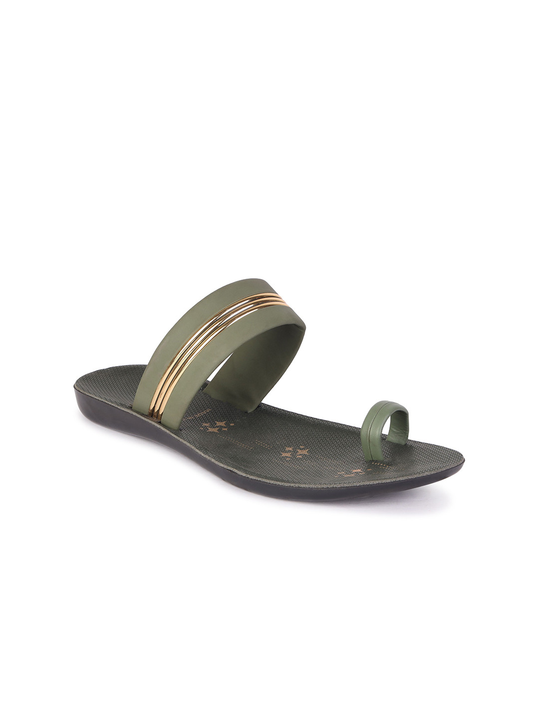 DRACKFOOT Women Lightweight Striped One Toe Flats