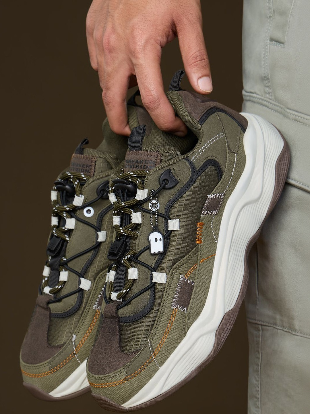 The Souled Store Men Sneakers with Lace-Up Closure