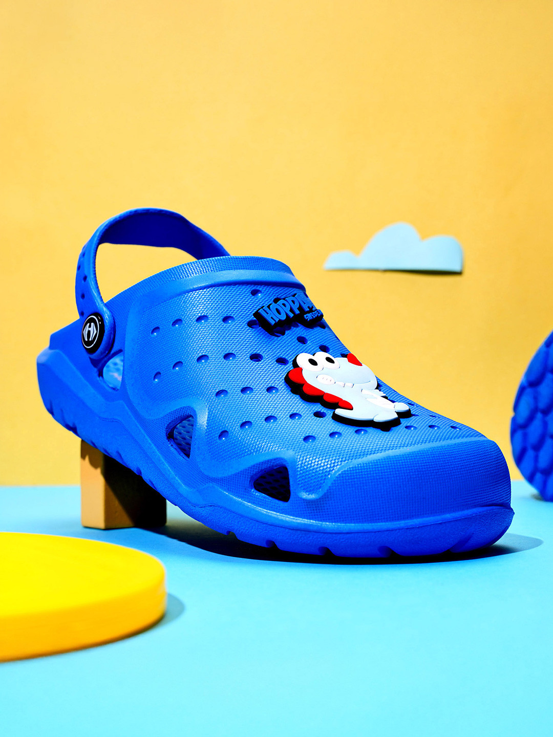 Hoppa Croco Royal Blue Kids Clogs