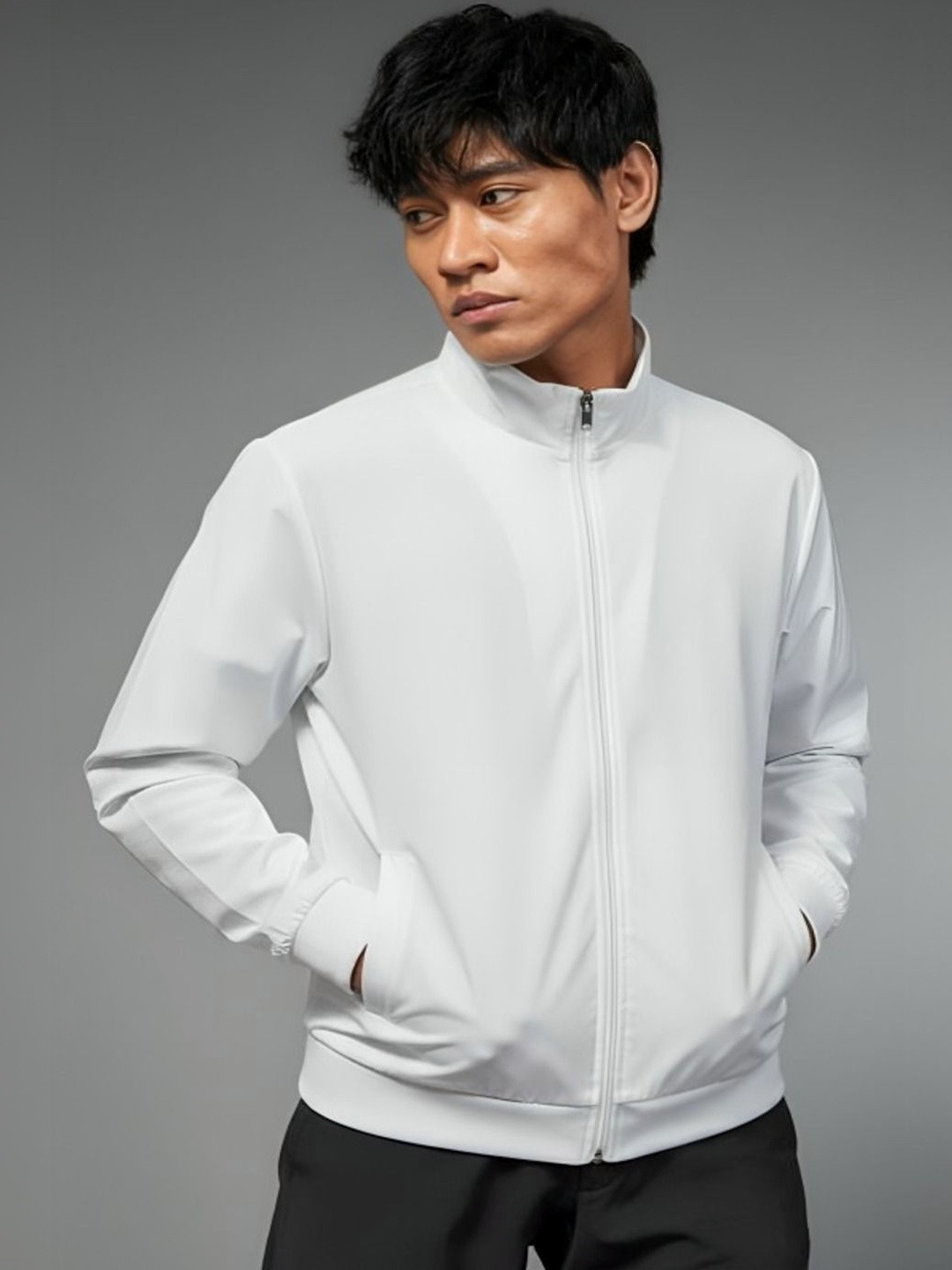 MAYKR Men Lightweight Training or Gym Bomber Jacket