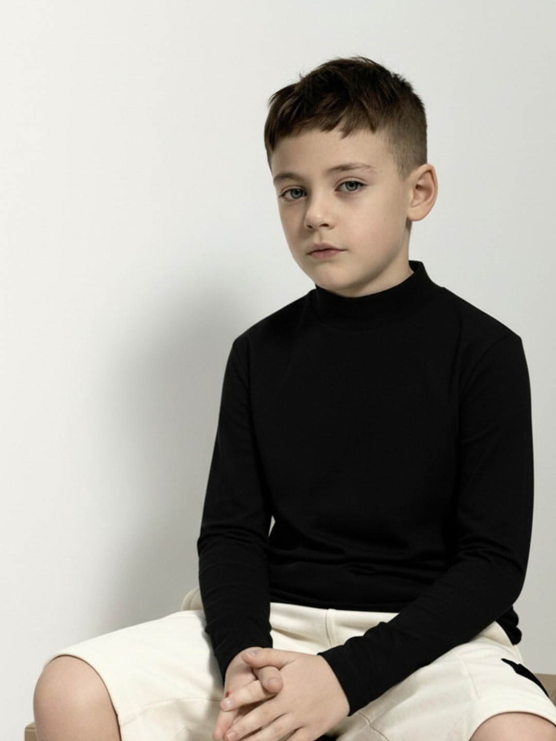 CLOTHIFY Boys High Neck T-shirt