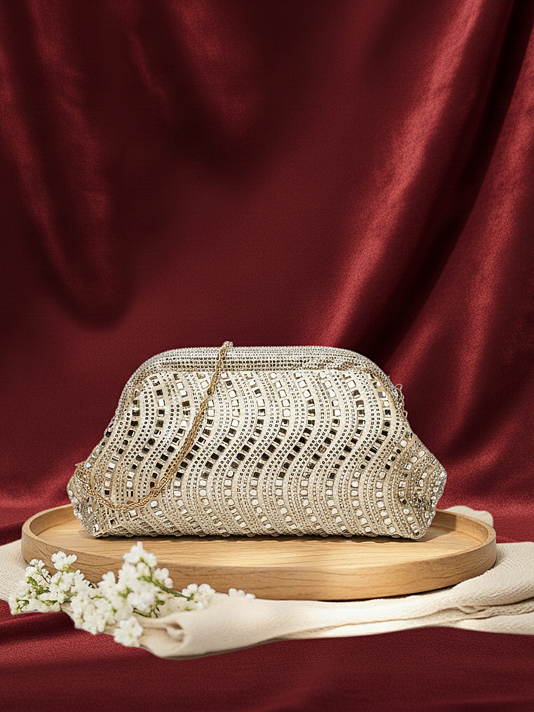 bebe Embellished Crossbody Shoulder Bag