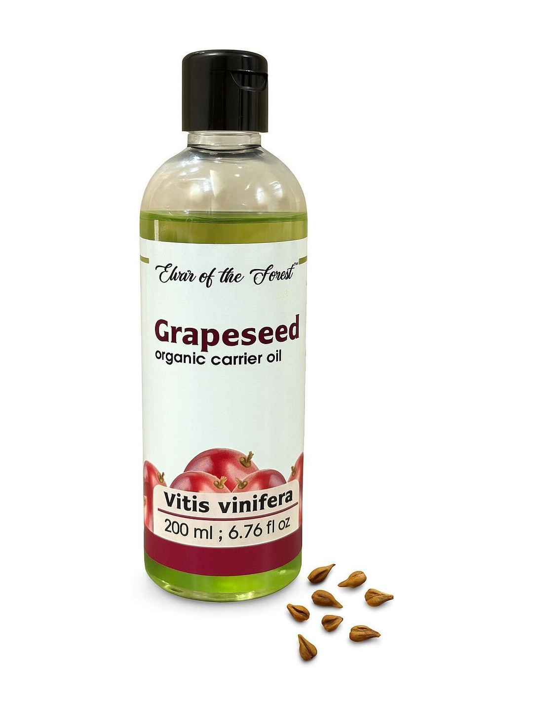 ELIXIR OF THE FOREST Grapeseed Organic Carrier Oil - 200 ml