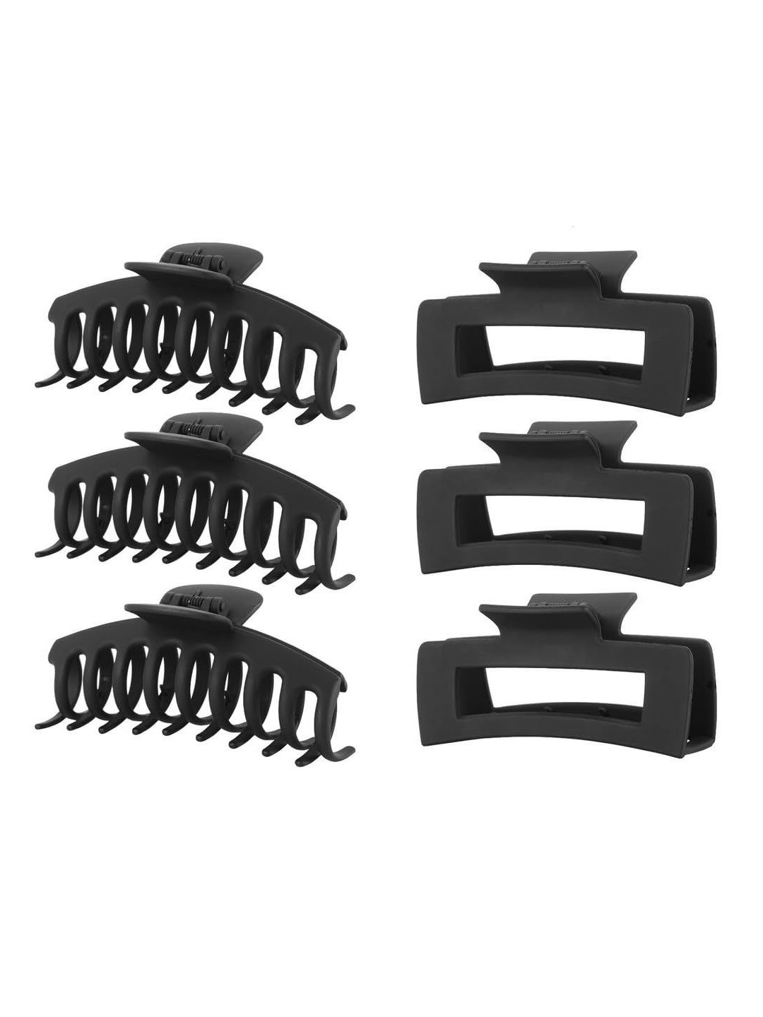 badodiya's Women Set of 6 Plastic Hair Claw Clip