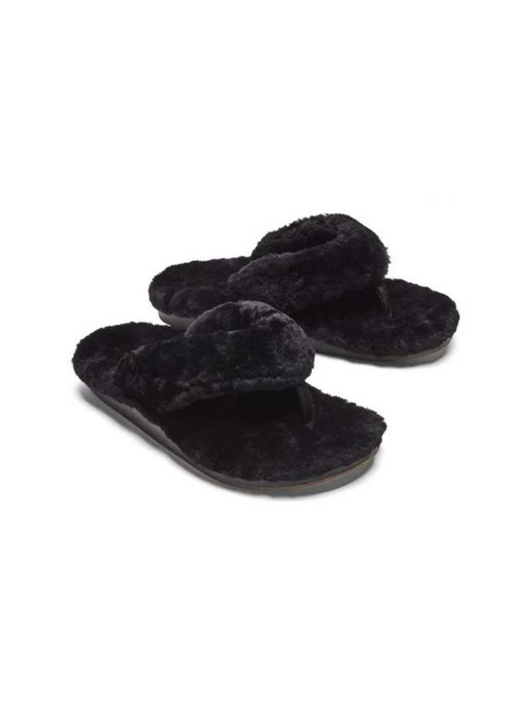 M 2 C Women Self Design Furry Cozy Warm Room Slippers