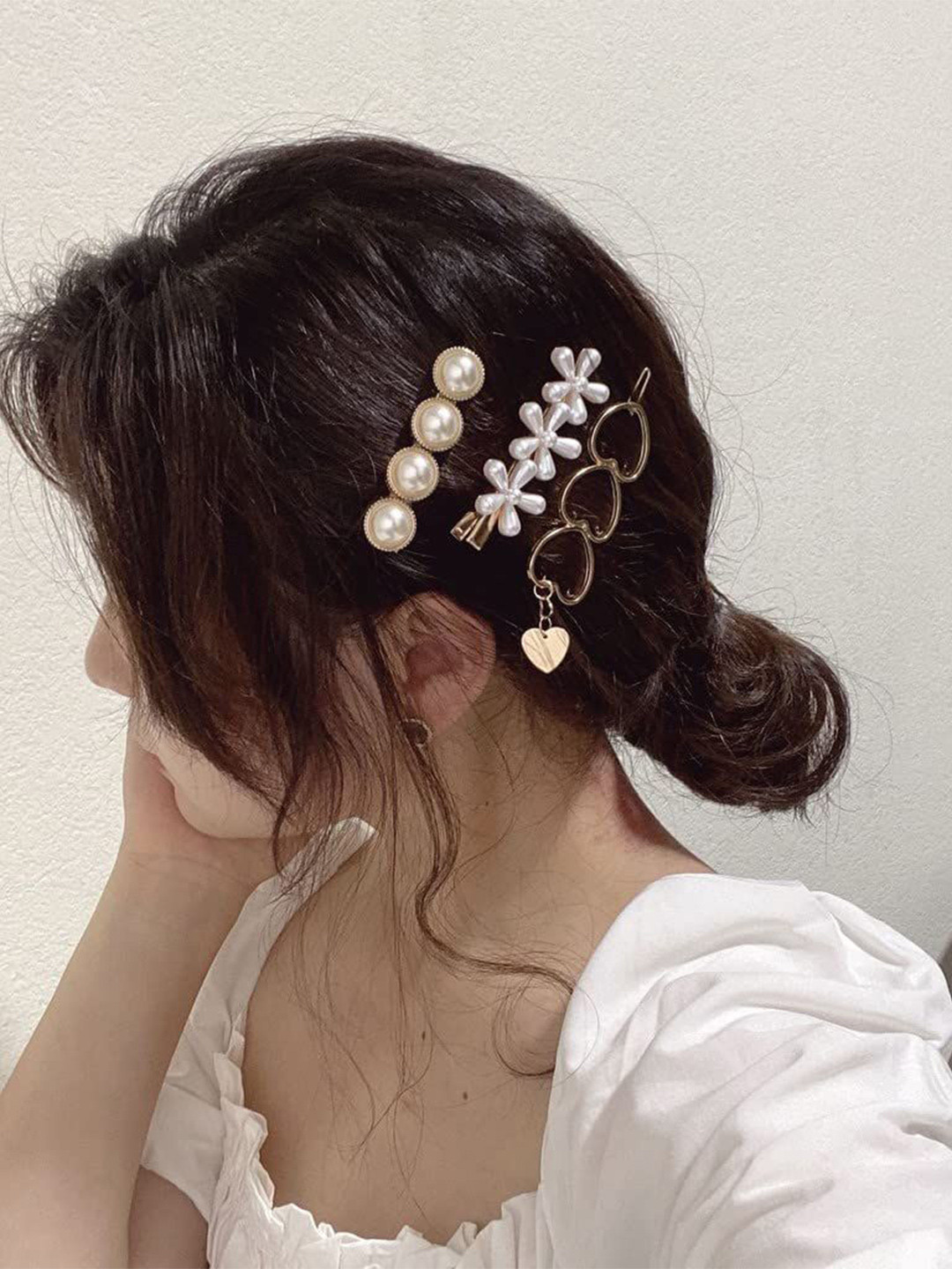 FHONEX Women Set of 8 Korean Clips and Pins