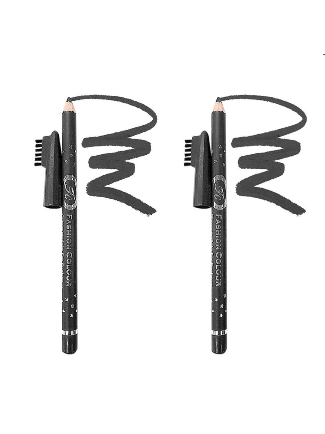 Fashion Colour Set of 2 Professional Eyebrow Pencil with Brush - Grey 07
