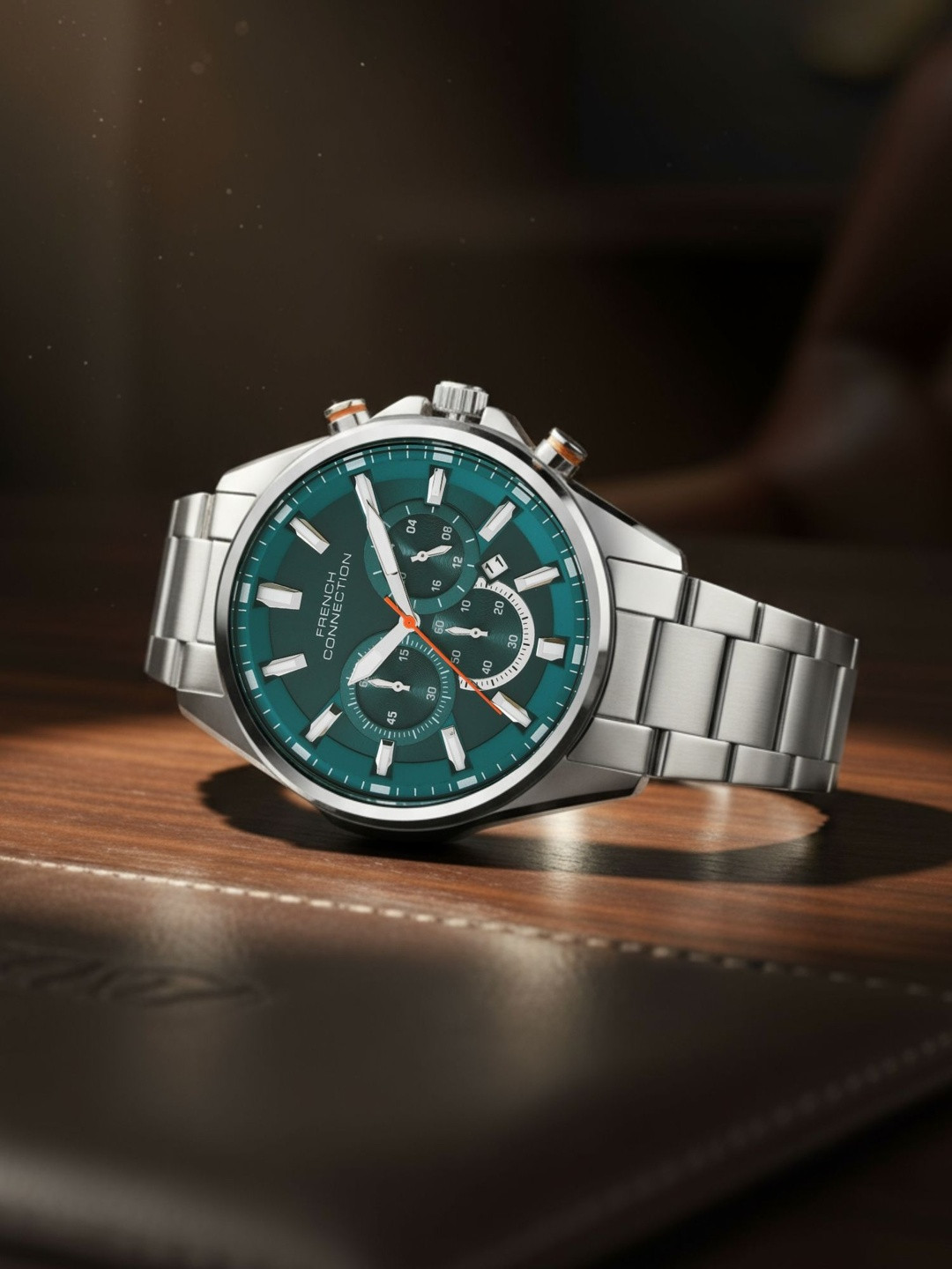 French Connection Men Dial & Bracelet Style Straps Analogue Chronograph Watch FCO3USM