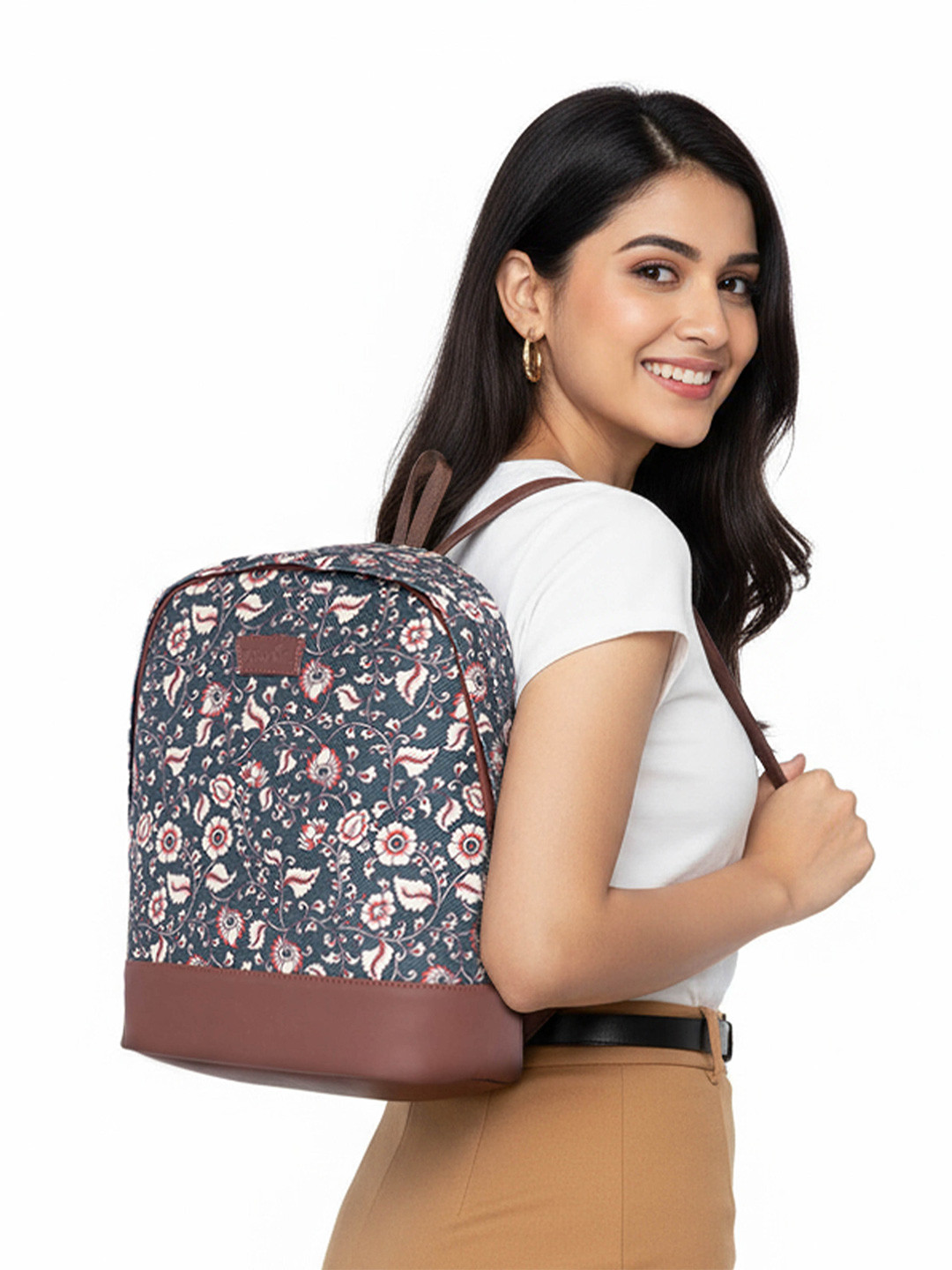 ZOUK Women Kalamkari Printed Backpack