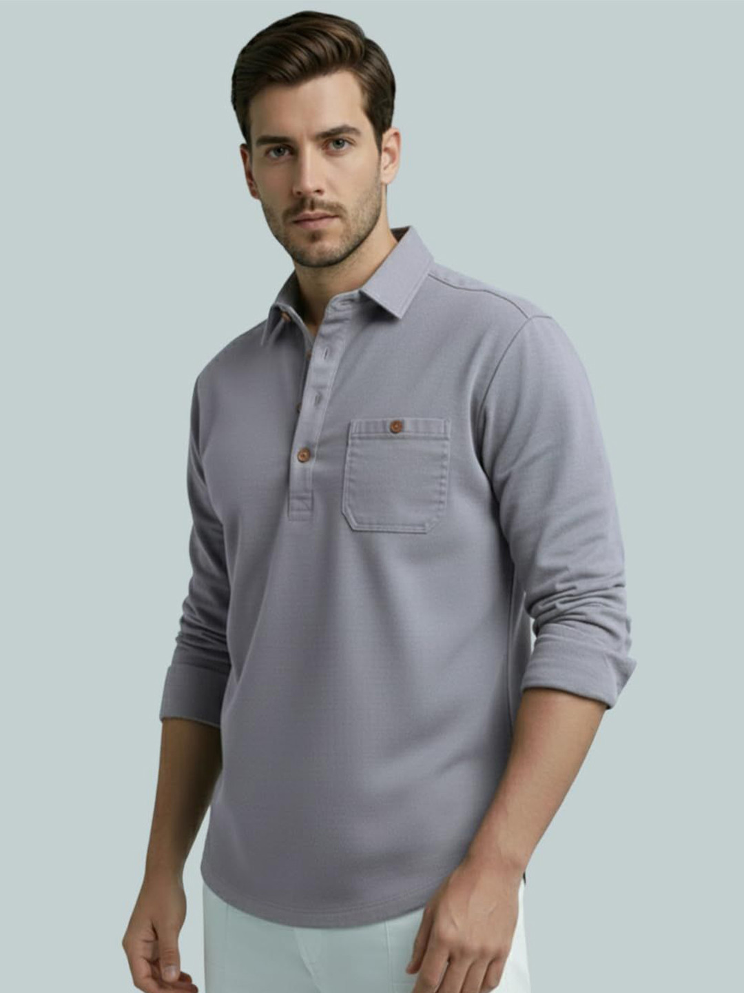 Vida Loca Shirt Collar Short Straight Kurta