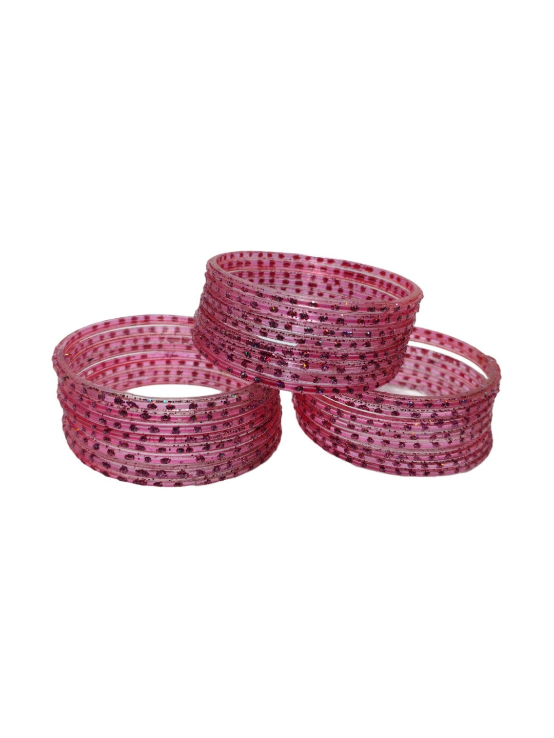 Instyle Forever Set Of 24 Shimmered Glass Bangles