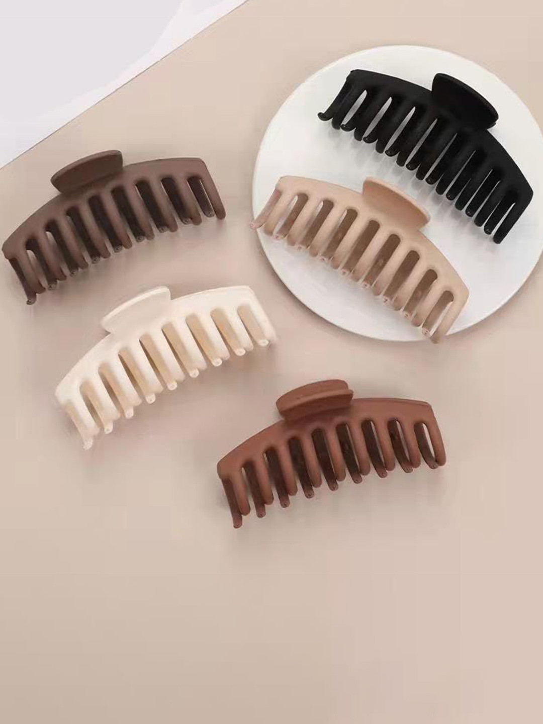 MADHAVWATCH Women Set of 5 Rectangle Shape Claw Clip