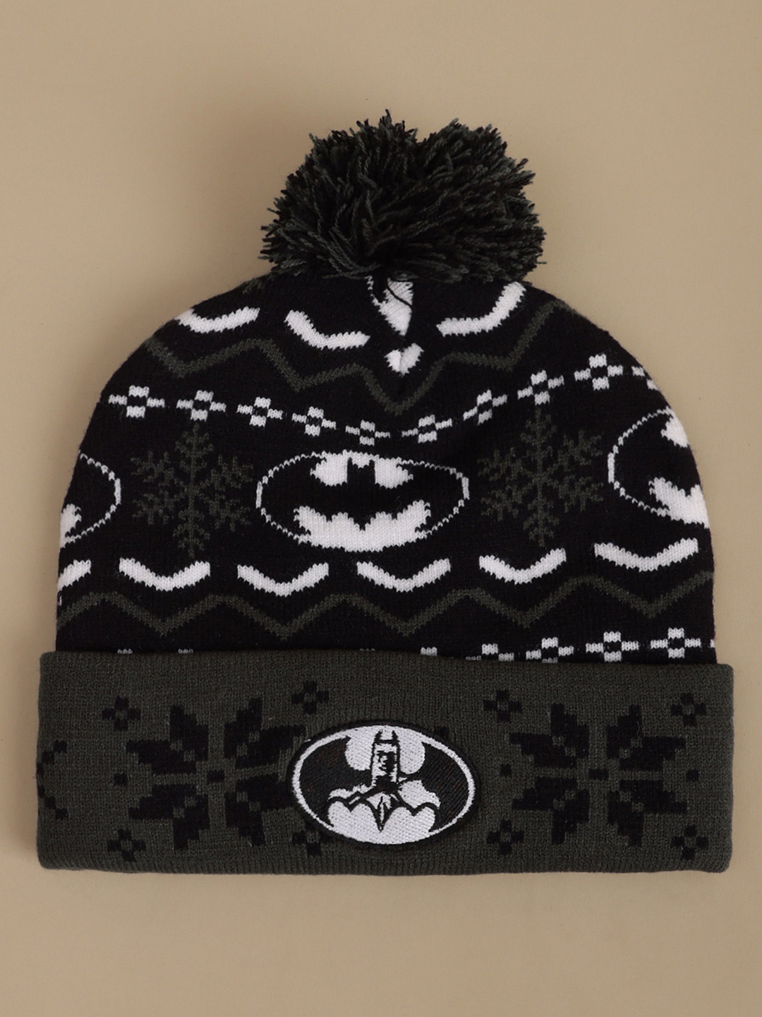 Kids Ville Boys Batman Printed Acrylic Beanie