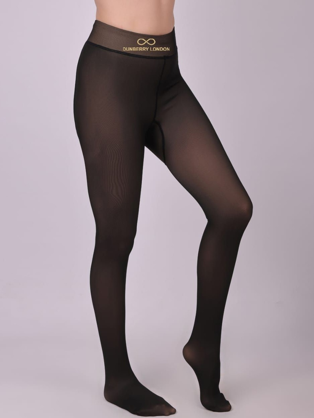 DUNBERRY LONDON Dual Tone Fake Translucent Fur Winter Stockings