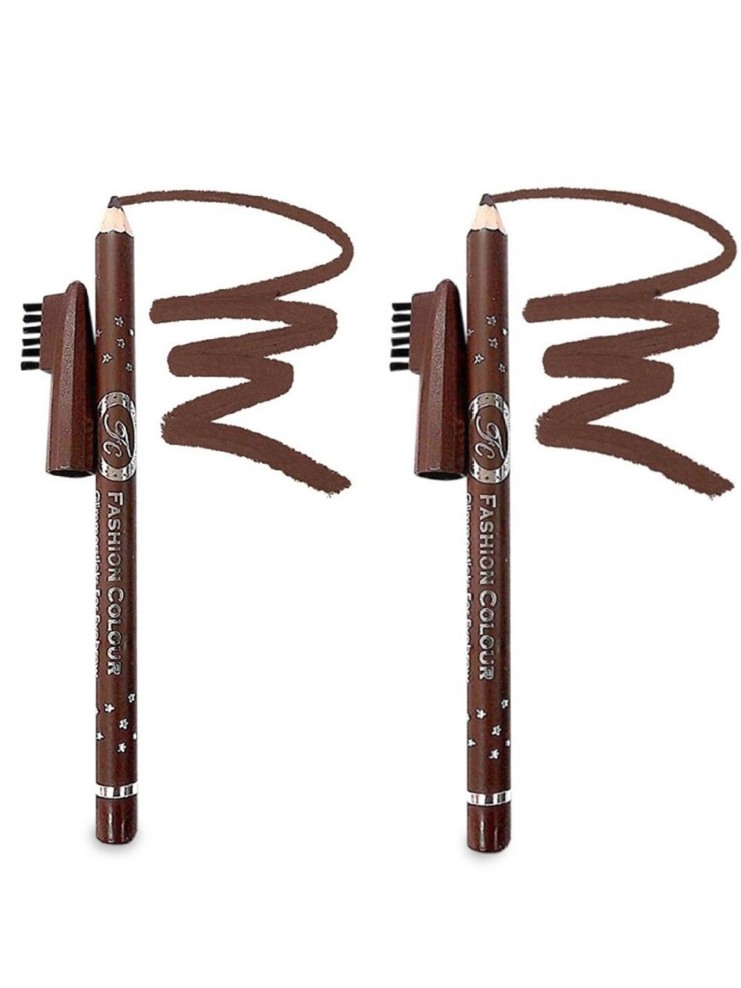Fashion Colour Set of 2 Professional Eyebrow Pencil with Brush - Medium Brown 03