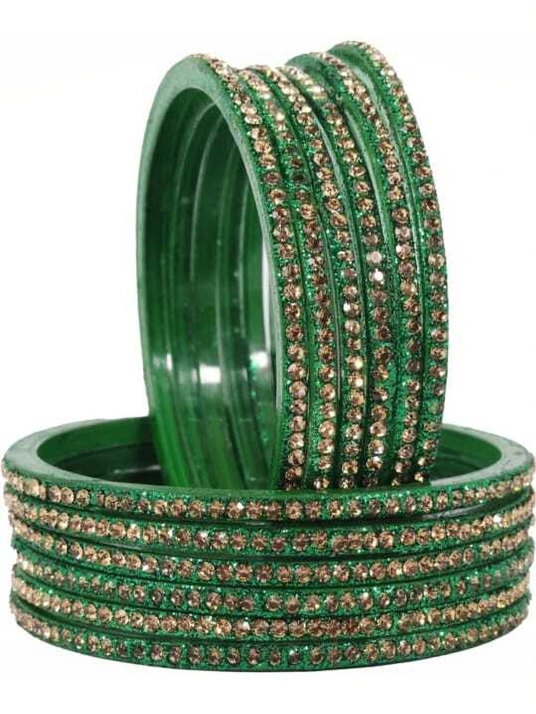 Adiba Fashion Factory Set Of 12 Beads-Studded Bangles