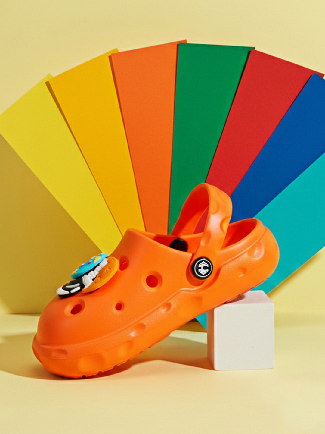 Hoppa Buzz Orange Kids Clogs