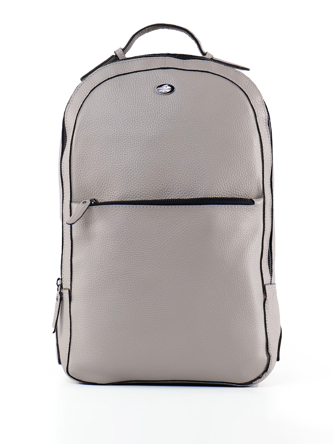 PERF Unisex Solid Leather Premium Slim Medium Backpack - 10 L