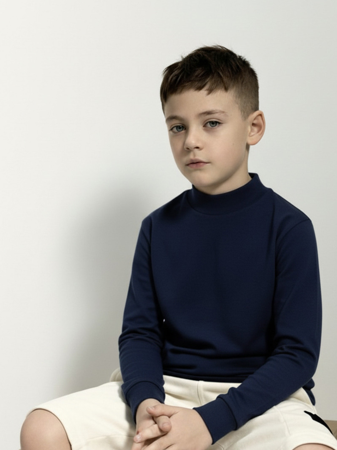 CLOTHIFY Boys High Neck T-shirt