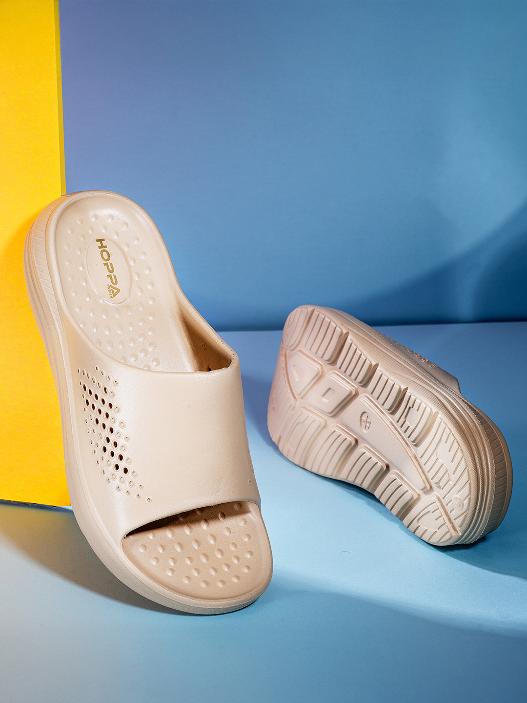 Hoppa Billy Beige Mens Sliders