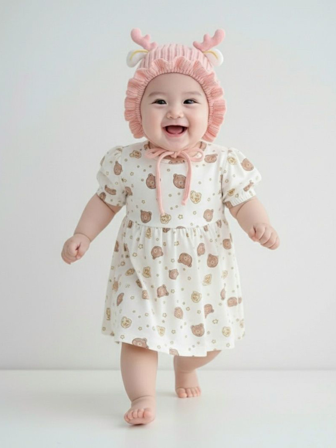 REFFER Kids Self Design Woollen Beanie