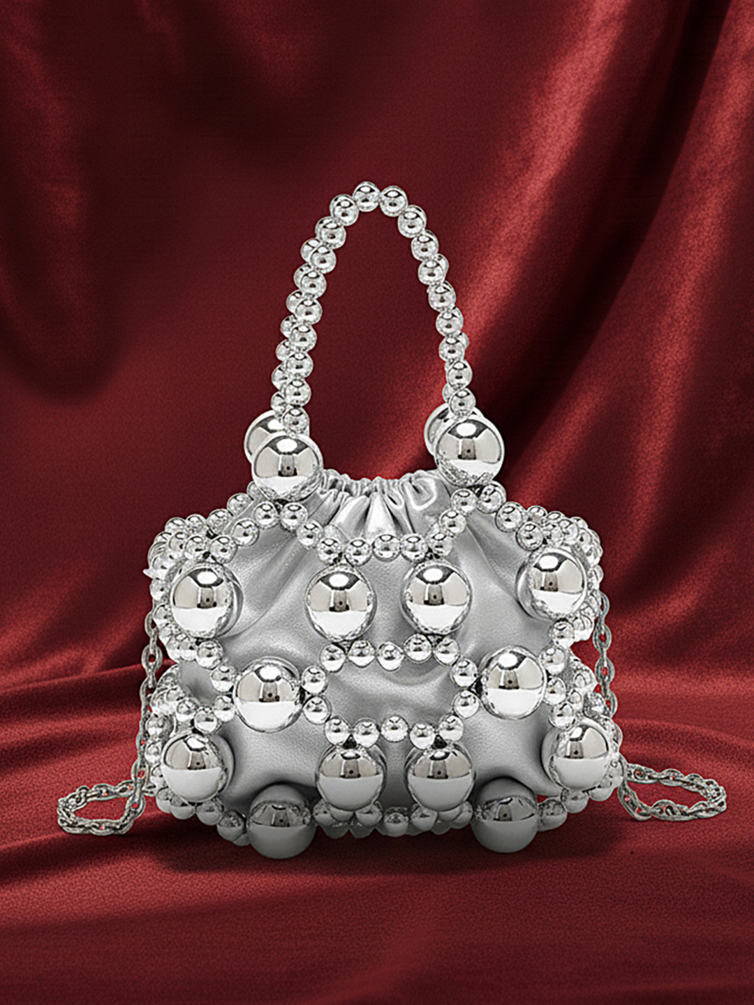 bebe Embellished Shopper Satchel