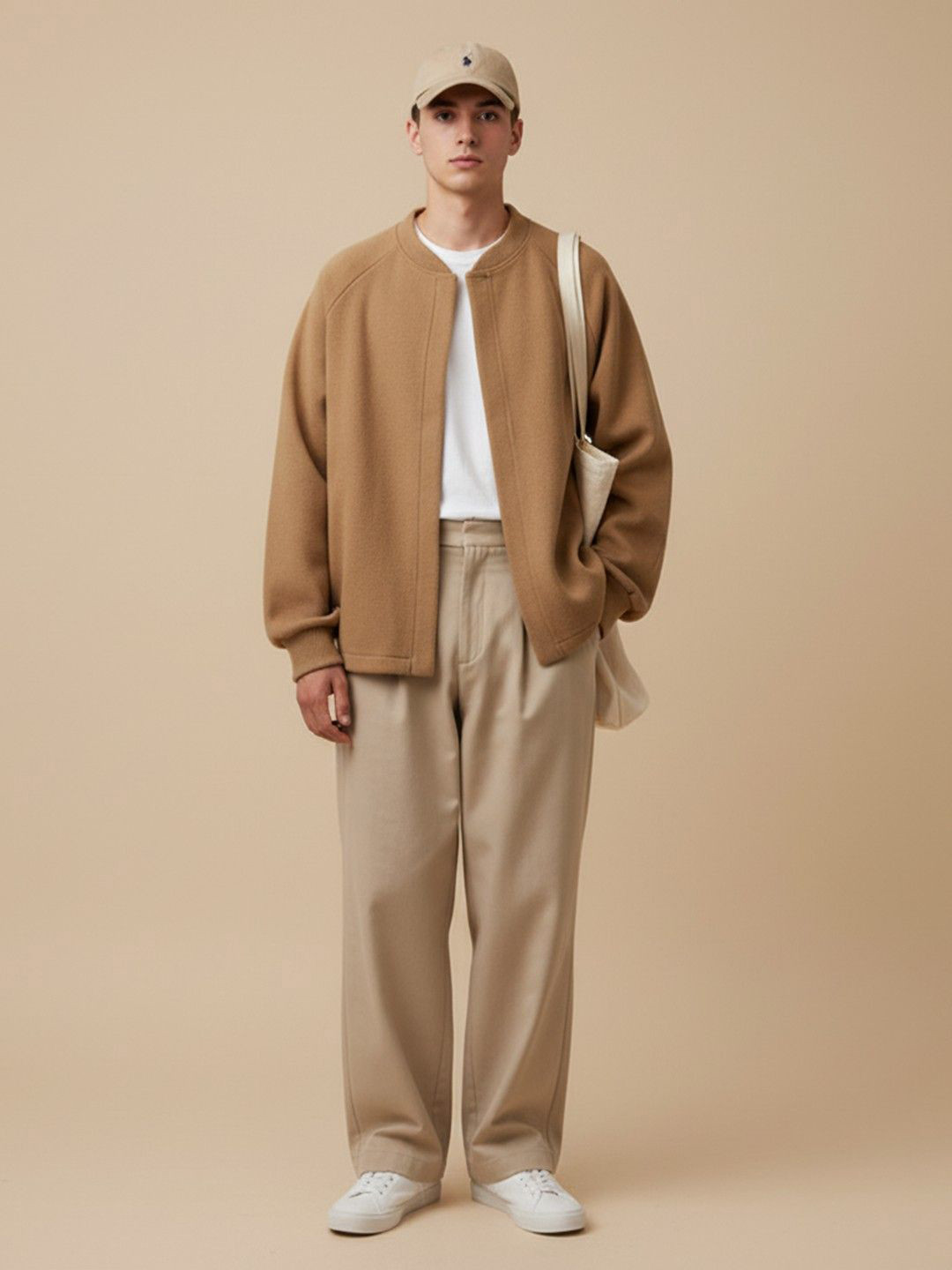 HERE&NOW Men Front-Open Sweater