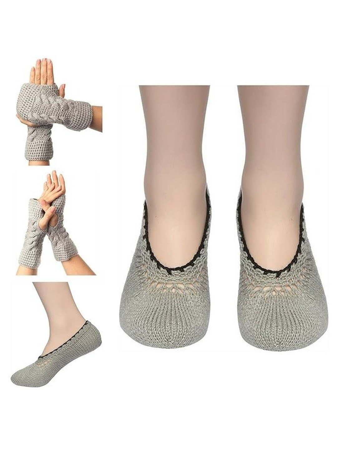 kcsocks Women Pure Wool Shoe Liners Socks