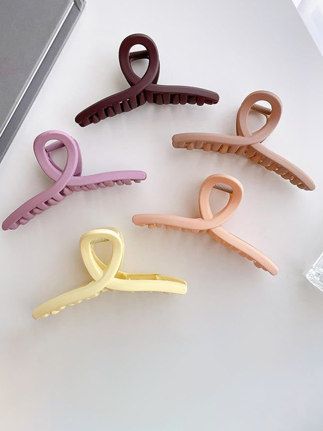 badodiya's Women Set of 5 T-Shaped Claw Clips