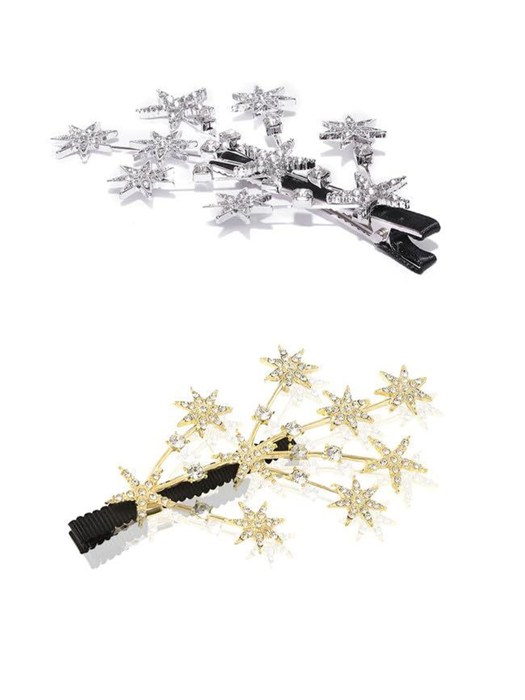 FHONEX Women Set of 2 Branches Shape Alligator Hair Clip