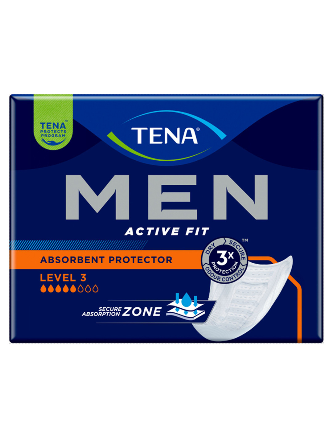TENA Men Adult Fit Guard Style Level 3 Active Fit Diapers - 96 Pieces