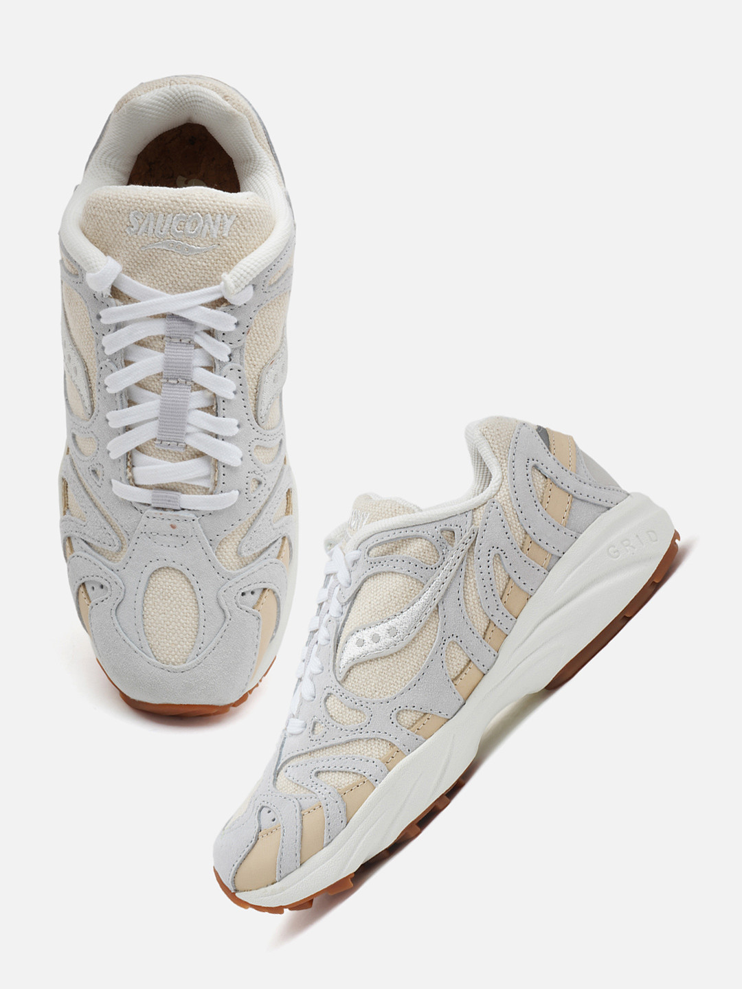 saucony Unisex Grid Azura 2000 Textured Sneakers