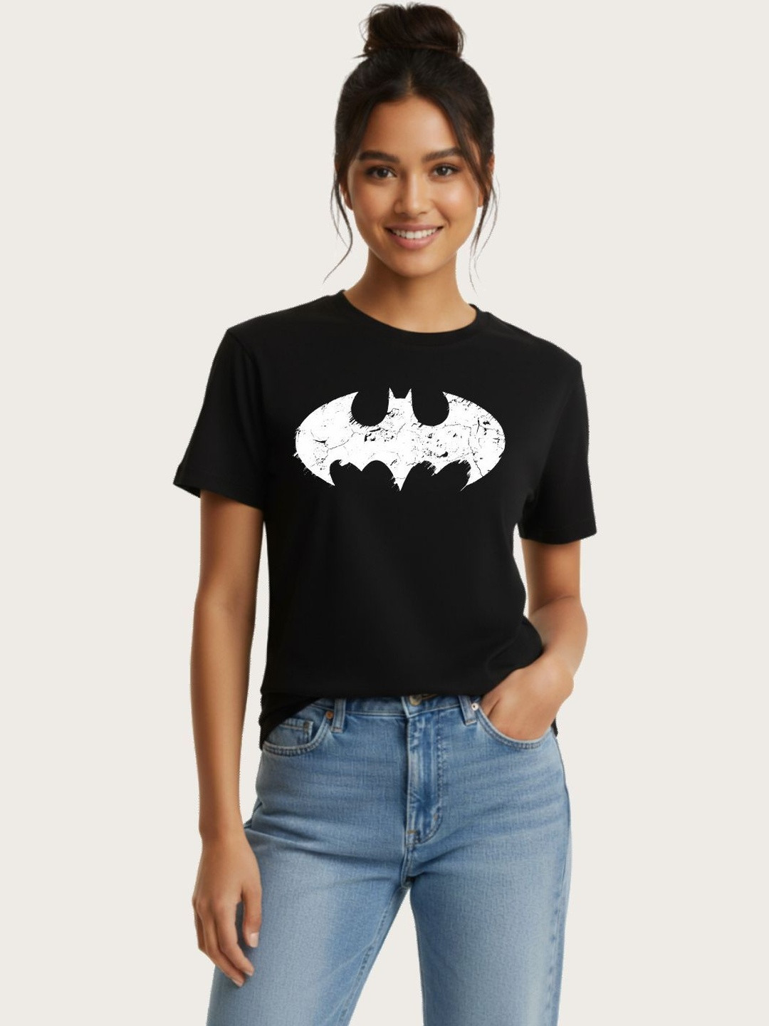 Freaks Women Batman Printed T-shirt