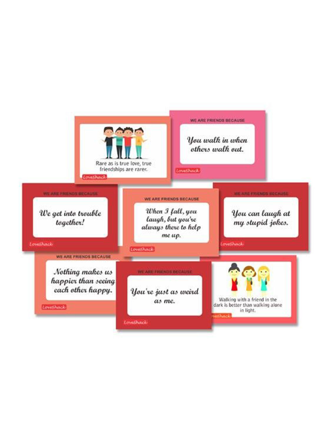 exciting Lives Hundred Reasons We Are Friends Cards Activity Toys and Games