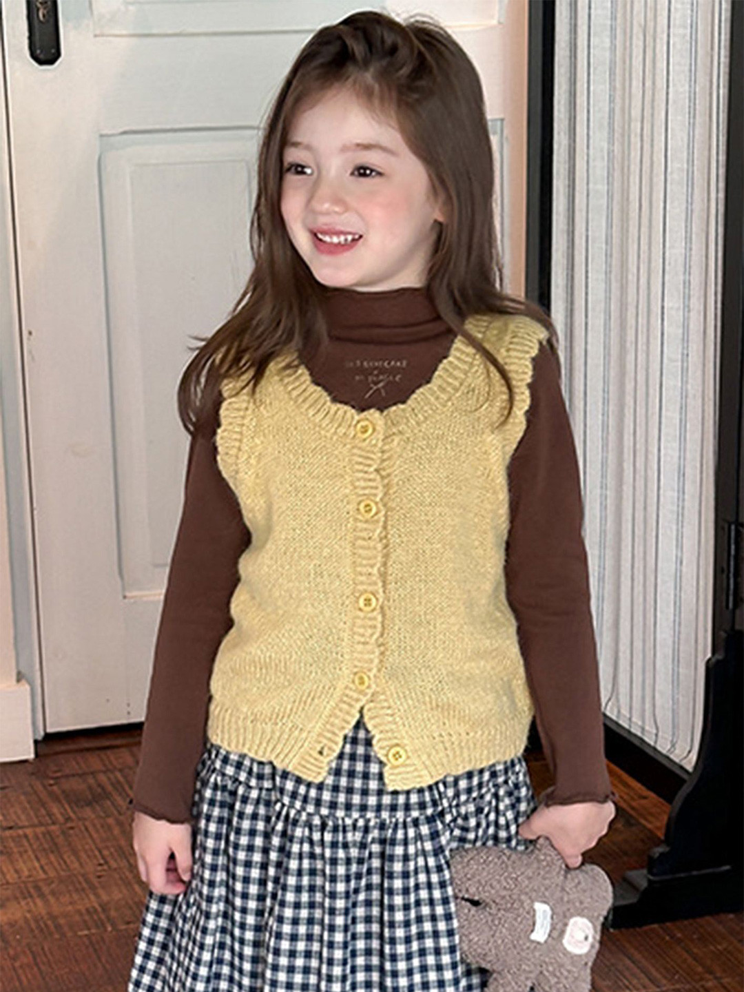 LULU & SKY Girls Sweater Vest