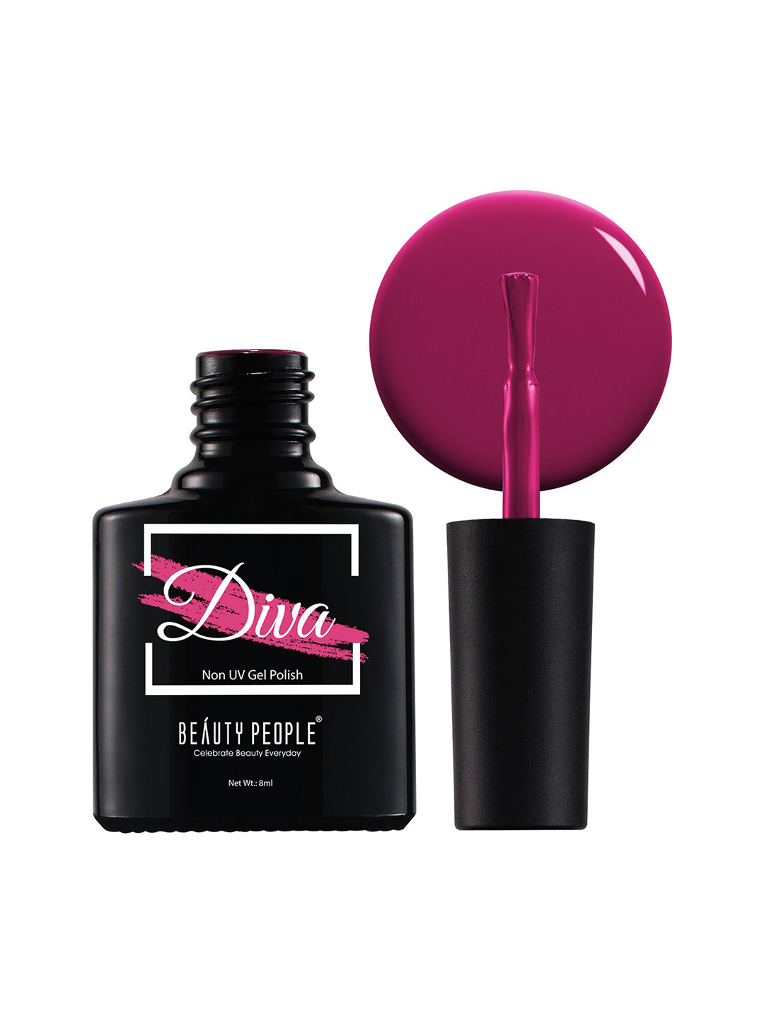 Beauty People Diva Long Lasting Non UV Gel Nail Polish 8 ml - Petal Plum 25
