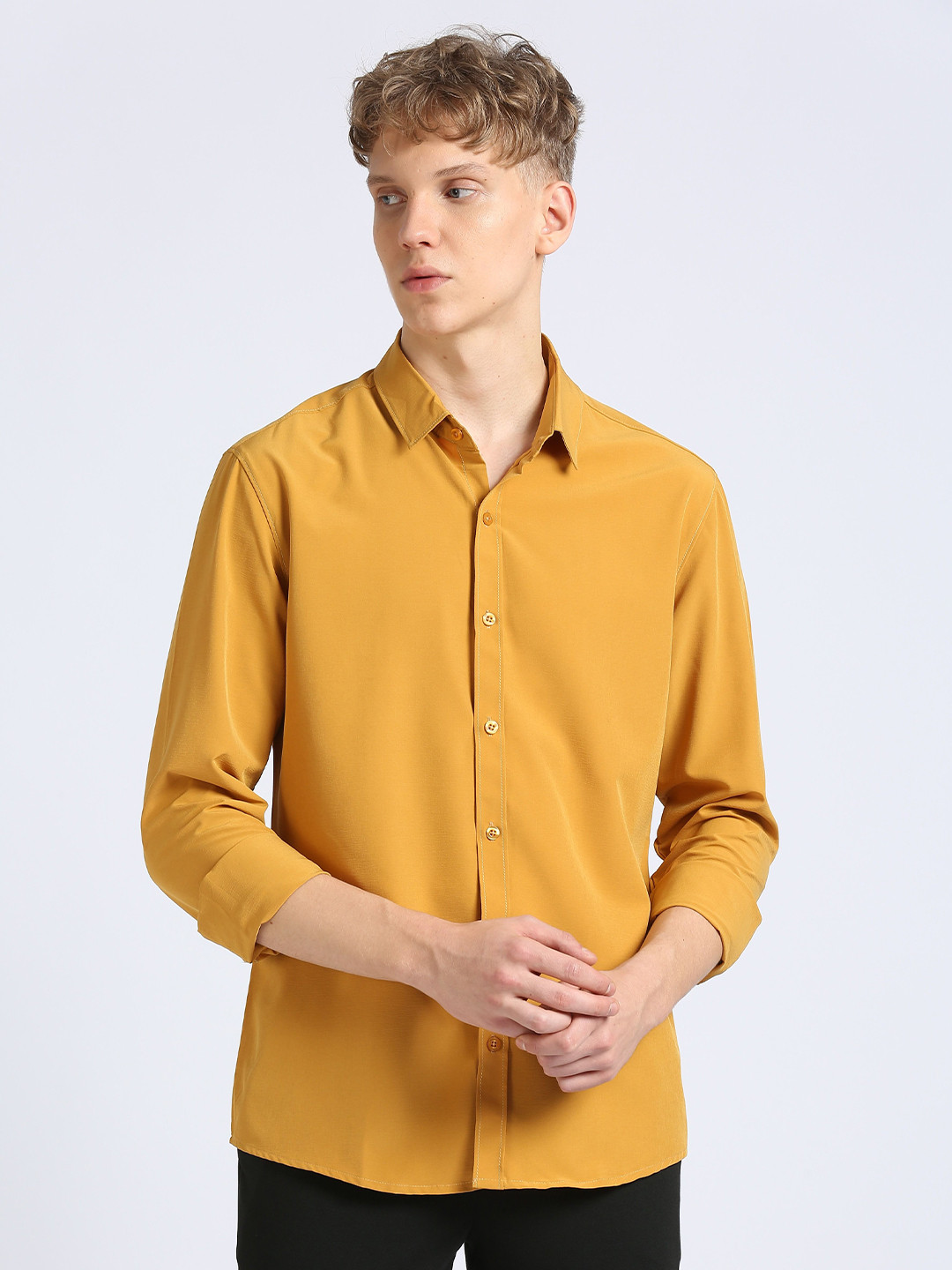 Integration Men's 4-way Stretchable Ultra-Comfort Formal Shirt