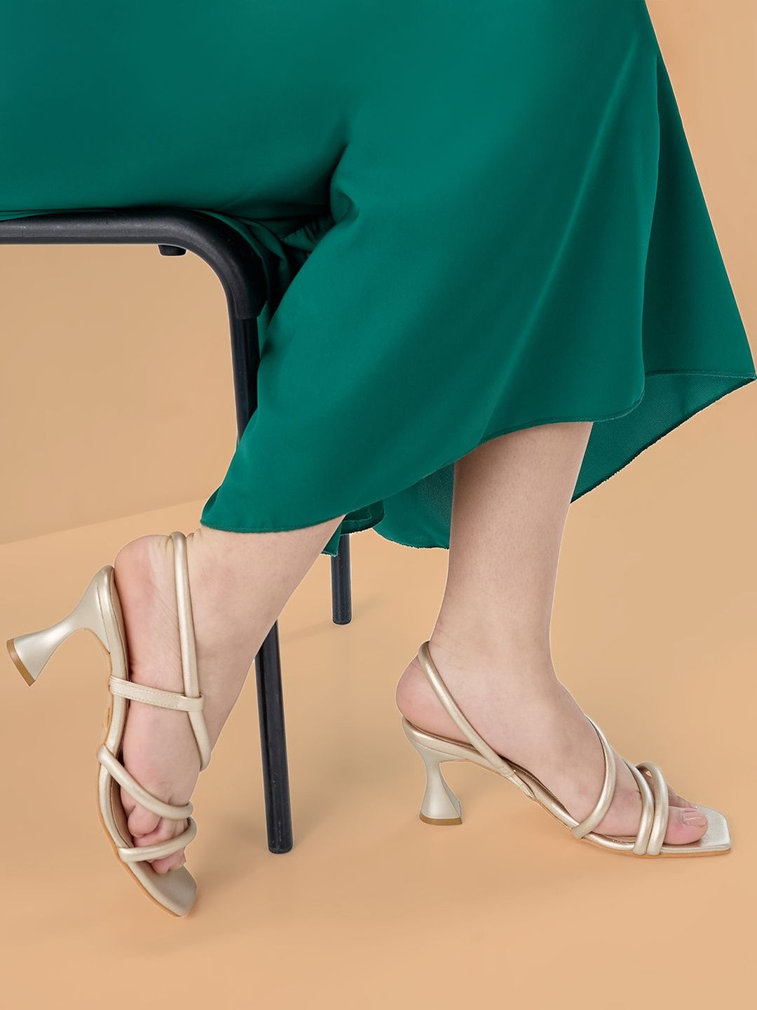 Rocia Women Open Toe Party Classic Strappy Stiletto Heel Sandals