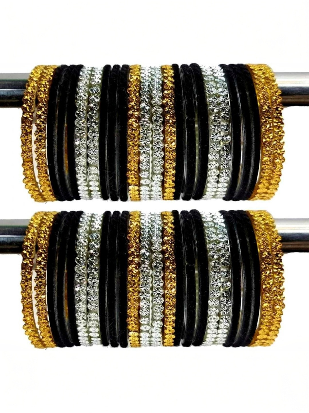 fasioncity Set Of 48 Stone-Studded Bangles