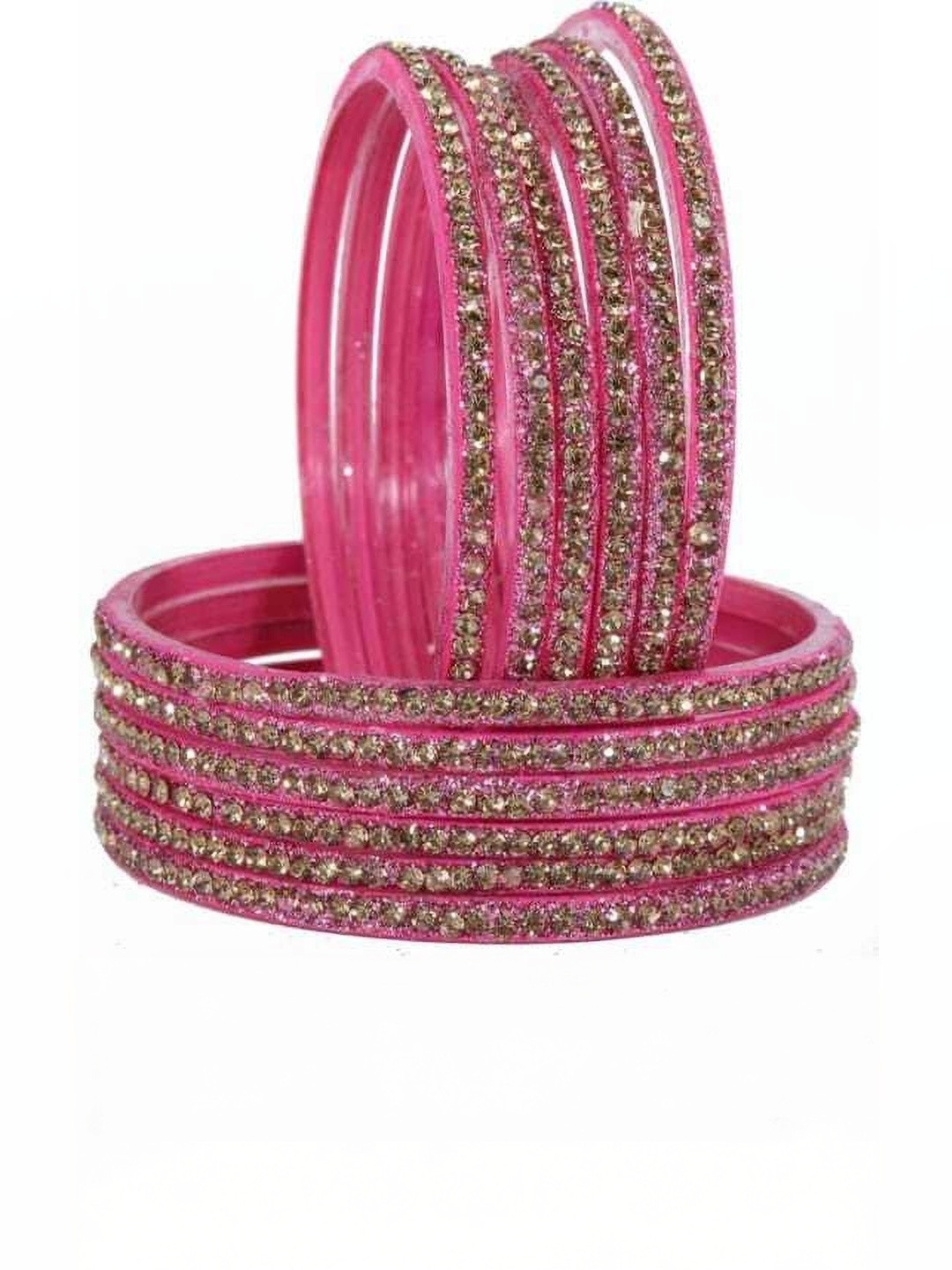 Only Offers Set Of 12 Zircon-Studded Bangles