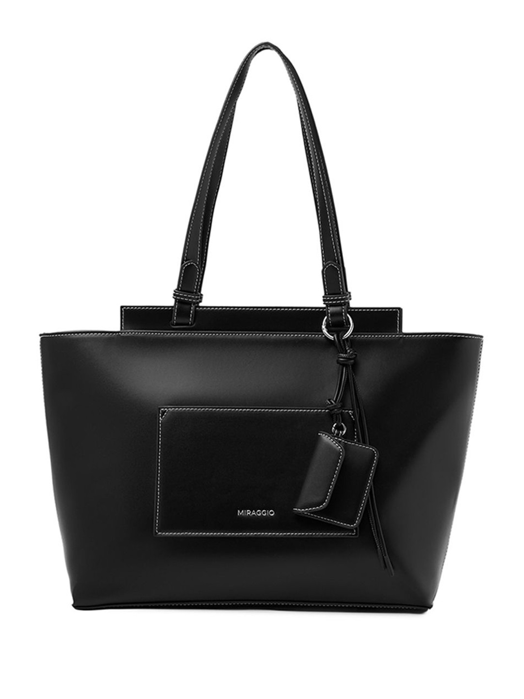 MIRAGGIO 14 Inch Structured Water Resistant Tote Bag