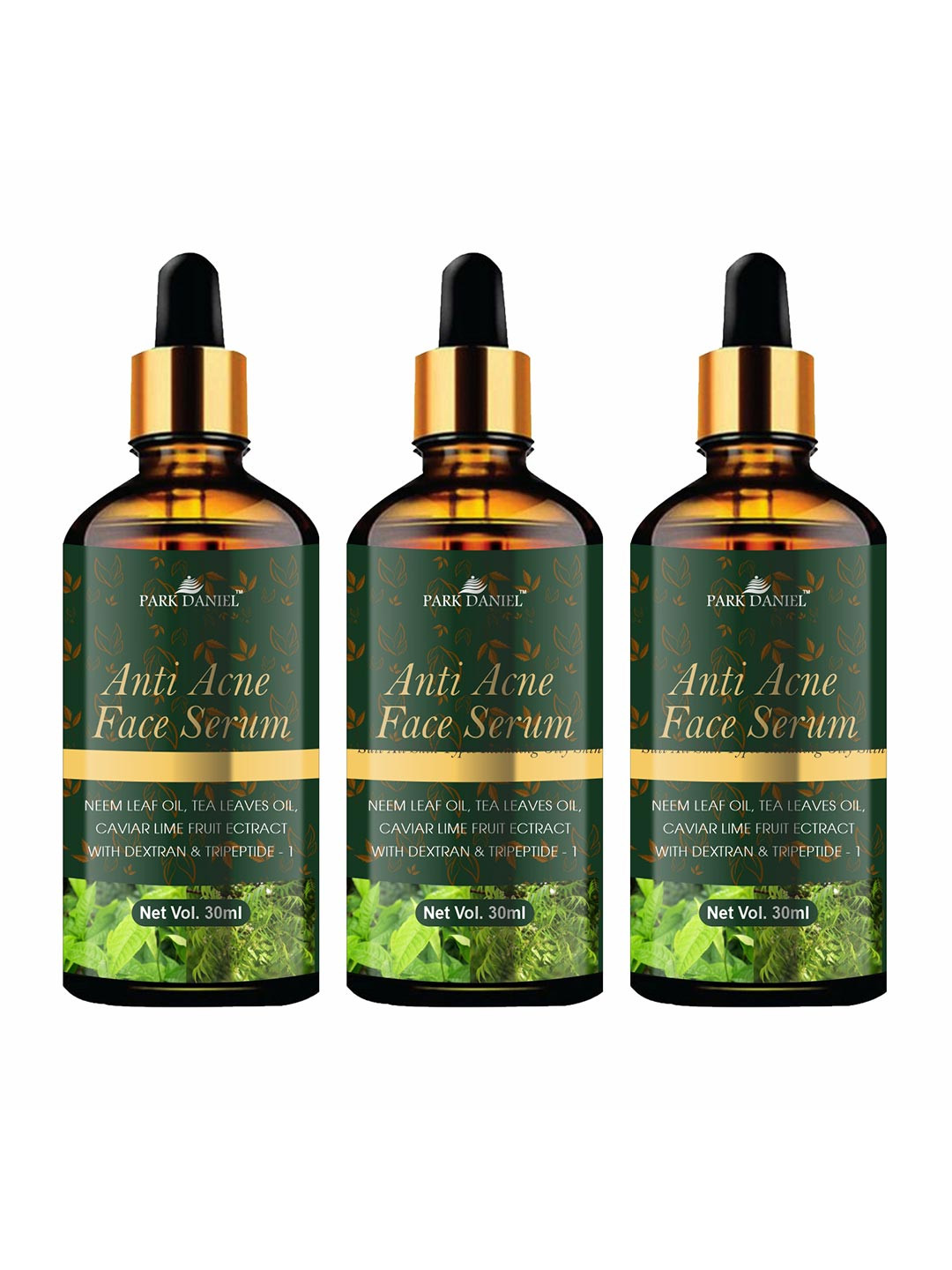 Park Daniel Set Of 3 Anti-Acne Face Serum -30ml Each