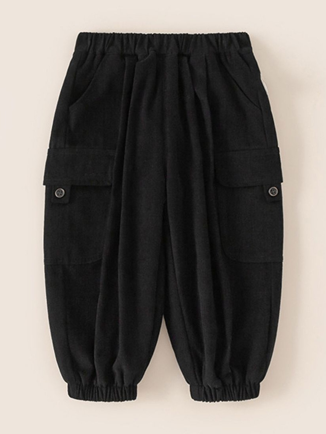 LULU & SKY Girls Joggers High-Rise Cargo Trousers