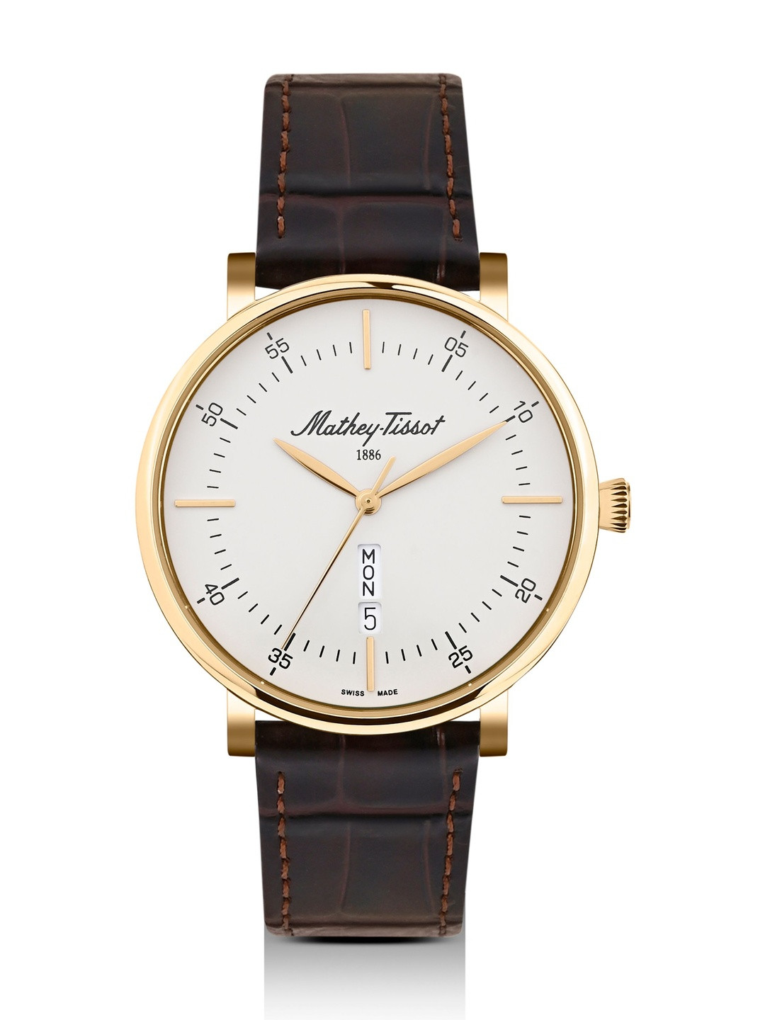 Mathey-Tissot Men Swiss Made Monsoon Square Quartz Dial Watch - D7917TV