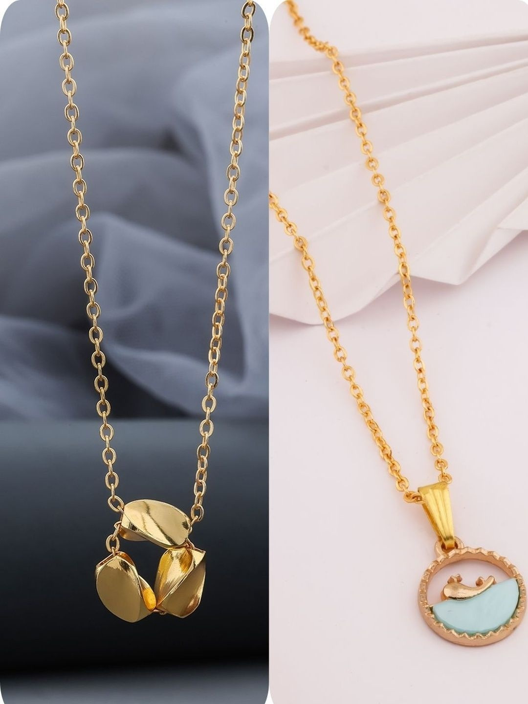SZN Women Brass Gold-Plated Necklace