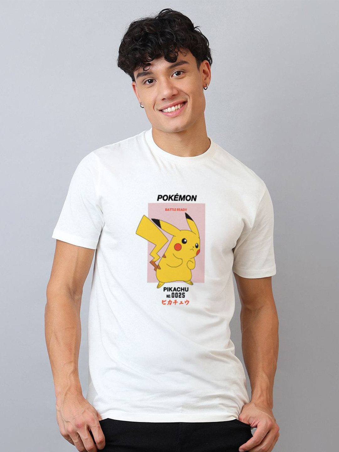 Free Authority Pokemon Printed Pure Cotton T-Shirt
