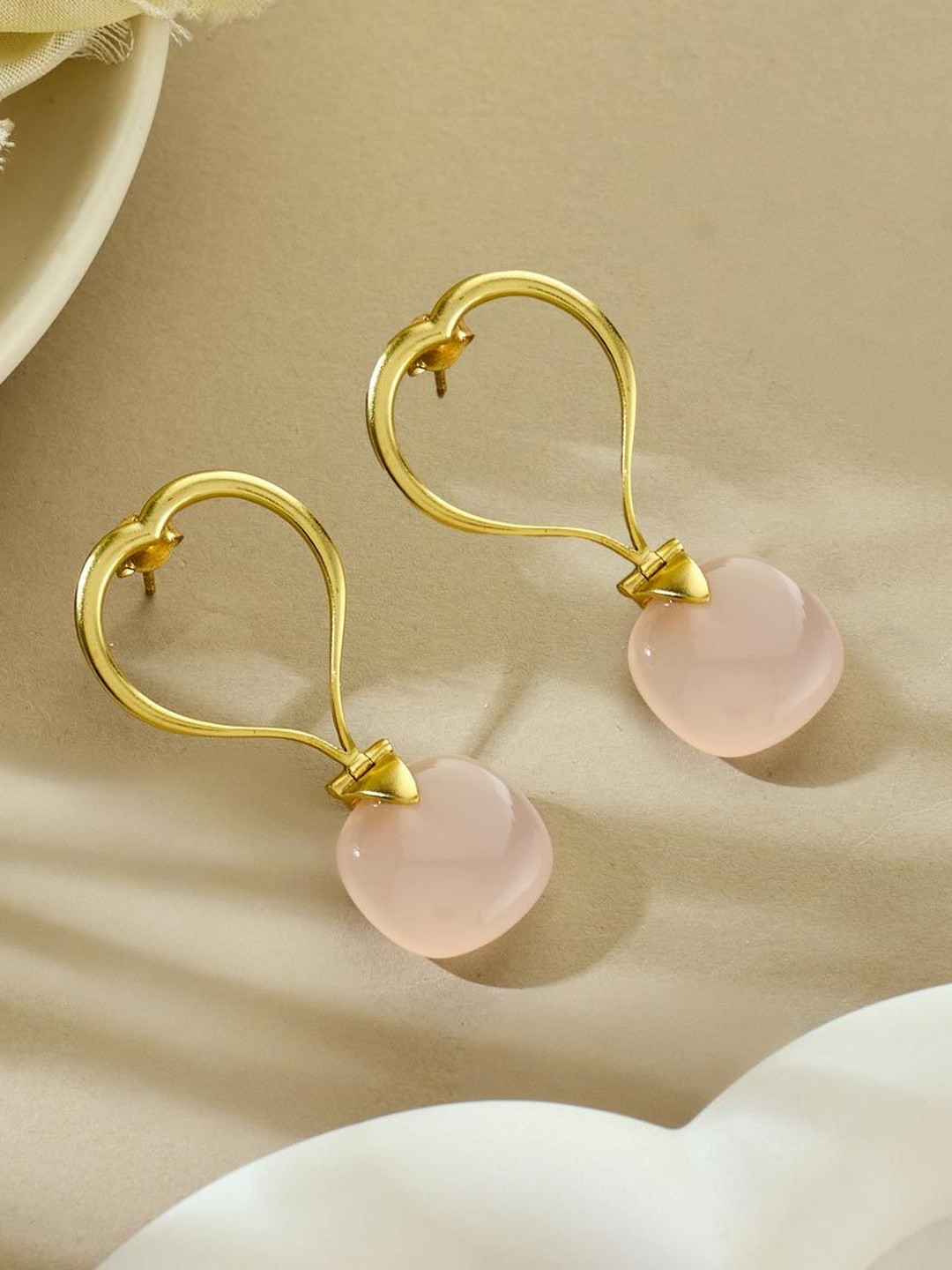 Fabindia Women Heart Shaped Dangler Drop Earrings