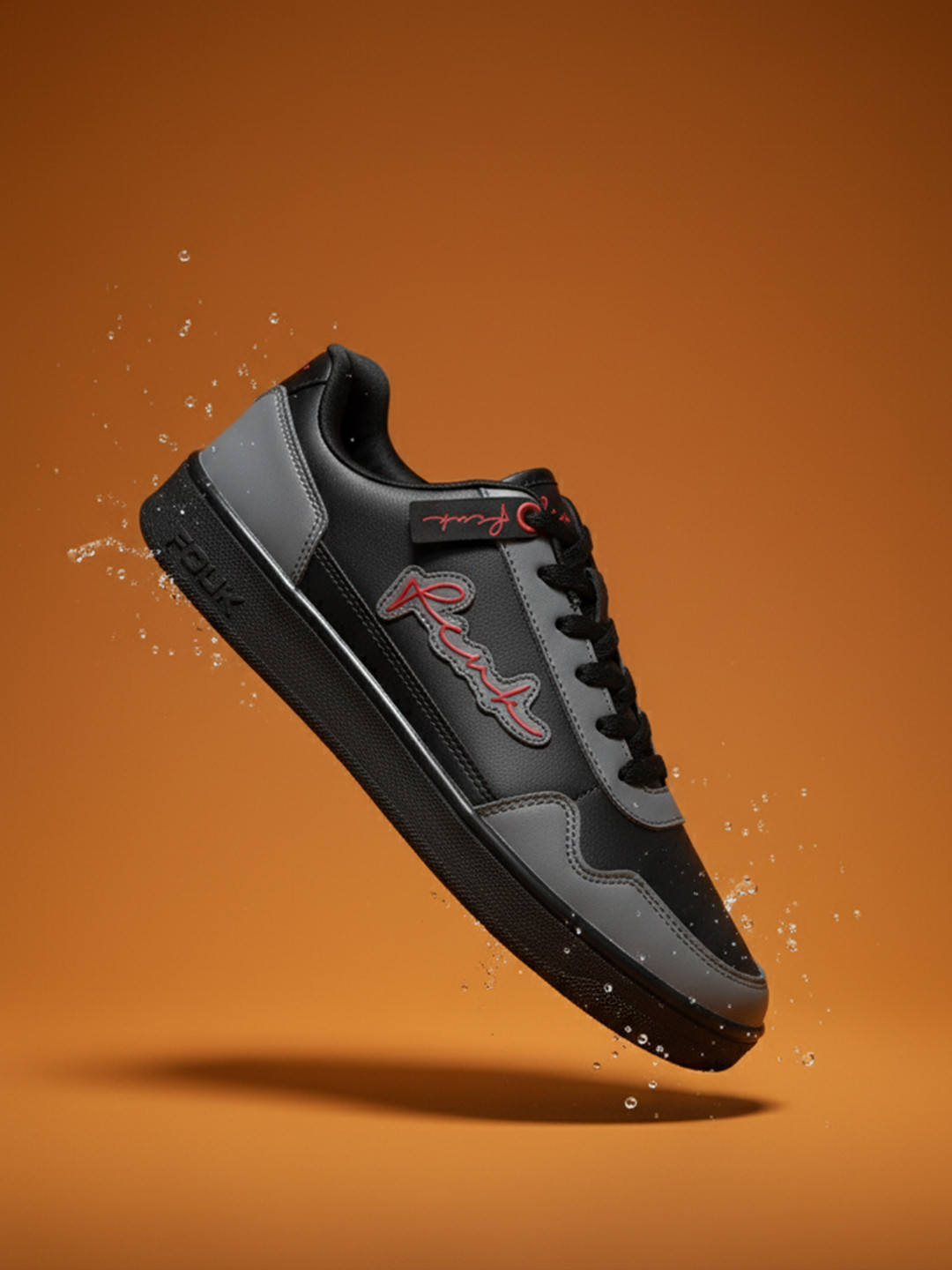 FCUK Men Colorblocked Sneakers with Perforated Detailing