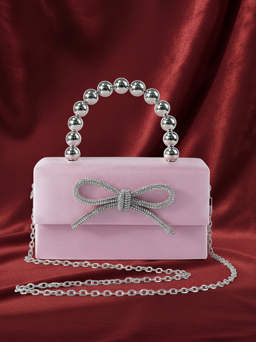 bebe Bucket Handheld Bag With Embellished Details
